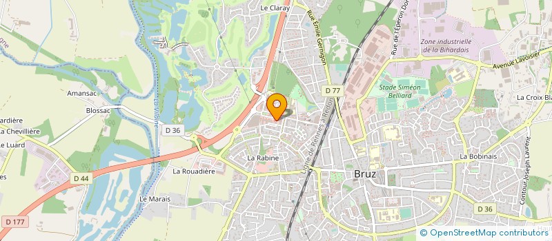 localisation de l'entreprise AUTO ECOLE LB  BRUZ