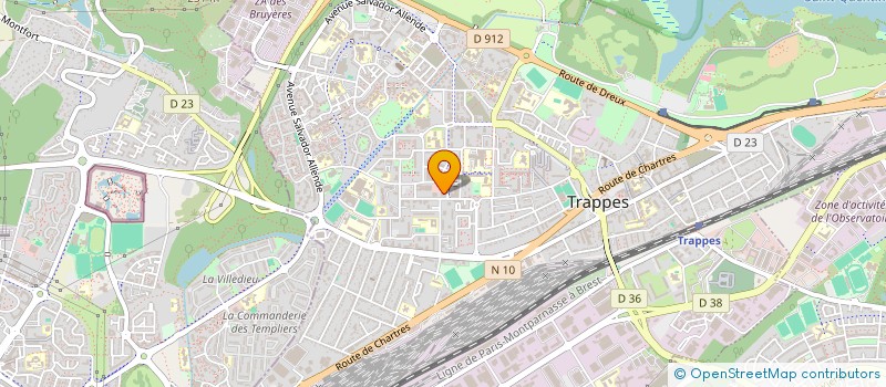 localisation de l'entreprise AUTO ECOLE LE MERISIER  TRAPPES