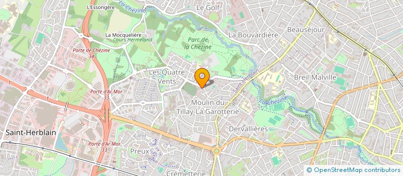 localisation de l'entreprise AUTO ECOLE LE TILLAY  SAINT-HERBLAIN