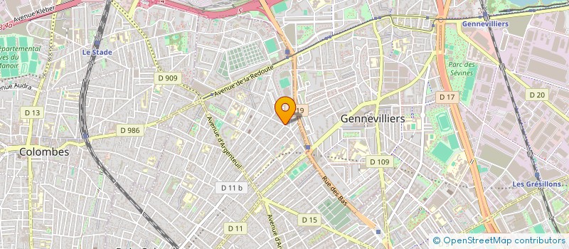 localisation de l'entreprise AUTO ECOLE LES COURTILLES à ASNIERES-SUR-SEINE
