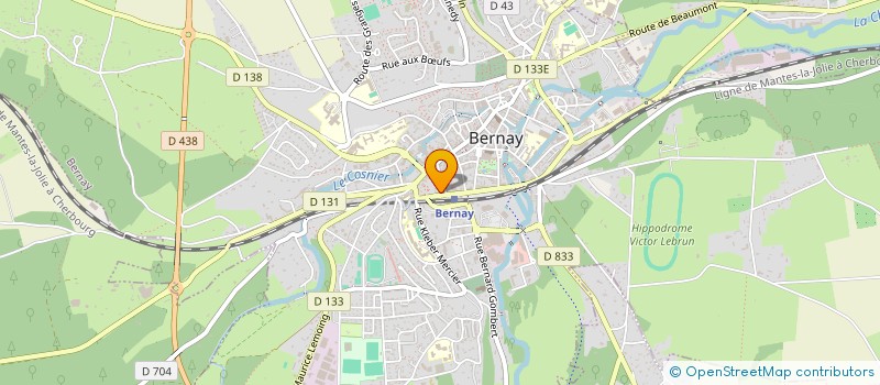 localisation de l'entreprise AUTO ECOLE LUDO à BERNAY