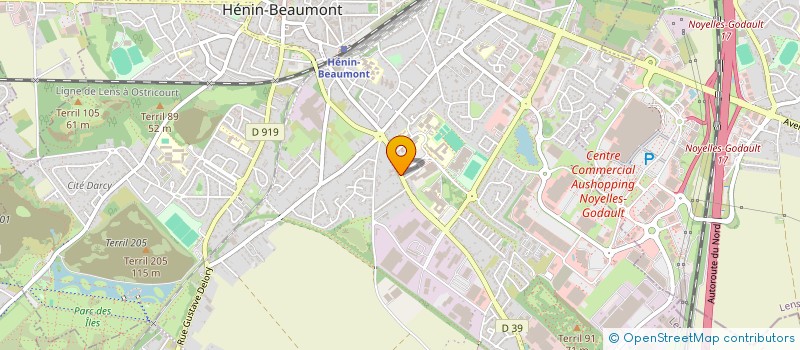 localisation de l'entreprise AUTO ECOLE MAEVA à HENIN-BEAUMONT