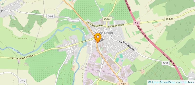 localisation de l'entreprise AUTO-ECOLE MANU  SARRE-UNION