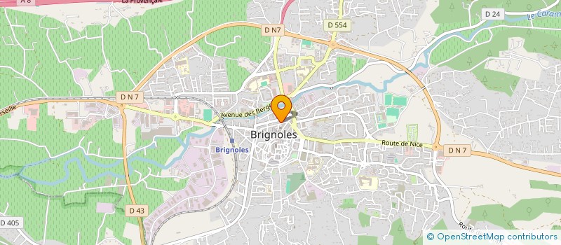 localisation de l'entreprise AUTO ECOLE MAO FORMATION A LA CONDUITE à BRIGNOLES