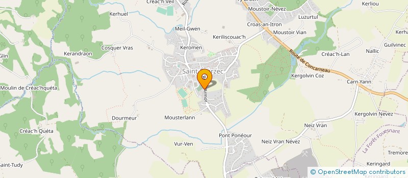 localisation de l'entreprise AUTO ECOLE MASSE SEZNEC  SAINT-EVARZEC