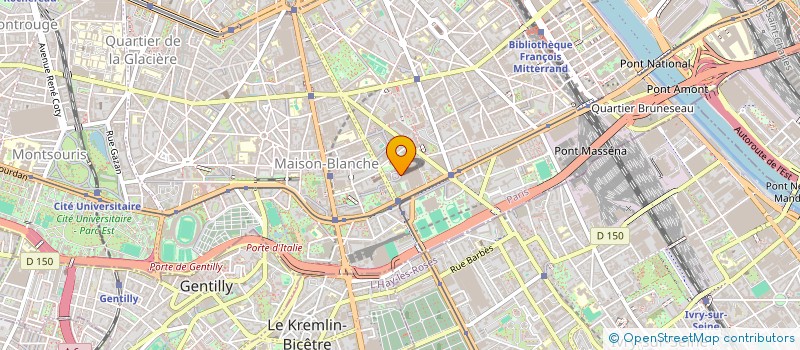localisation de l'entreprise AUTO ECOLE MASSENA à PARIS