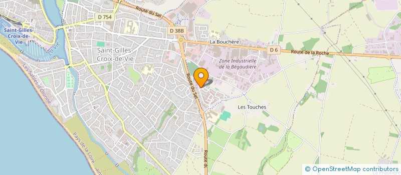 localisation de l'entreprise AUTO-ECOLE MODE DEPECHE à SAINT-GILLES-CROIX-DE-VIE
