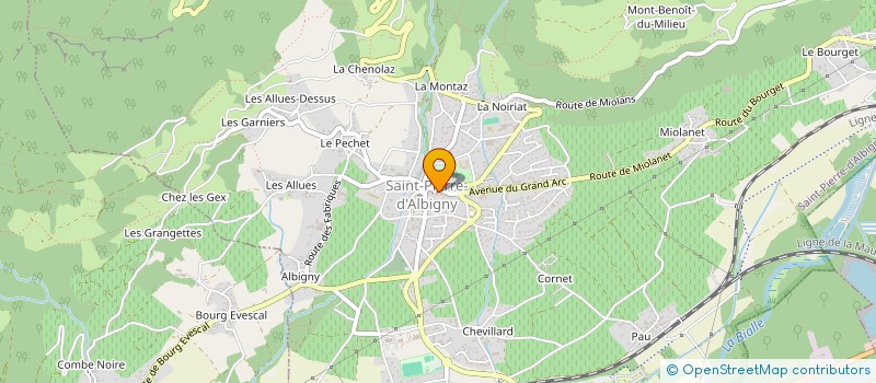 localisation de l'entreprise AUTO ECOLE NELLY à SAINT-PIERRE-D'ALBIGNY