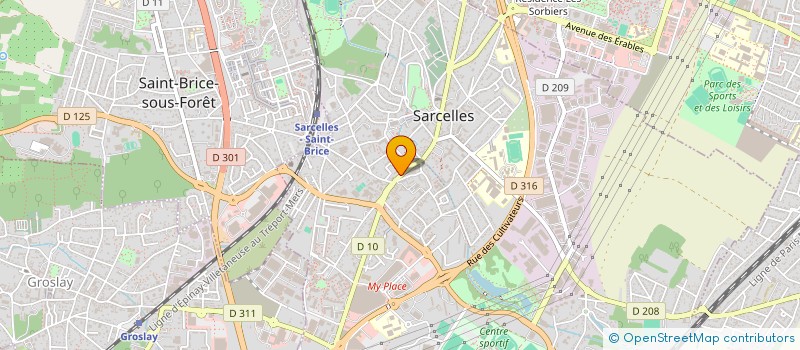 localisation de l'entreprise AUTO ECOLE NEUF CINQ  SARCELLES