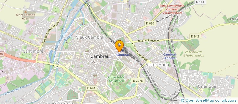 localisation de l'entreprise AUTO ECOLE NICOLAS  CAMBRAI