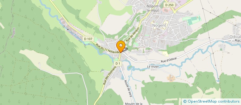 localisation de l'entreprise AUTO-ECOLE NOGENT 52 à NOGENT