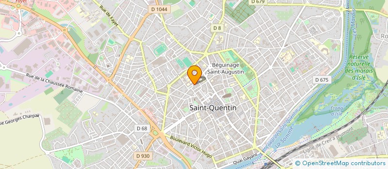 localisation de l'entreprise AUTO-ECOLE OBJECTIF SECURITE ROUTIERE à SAINT-QUENTIN