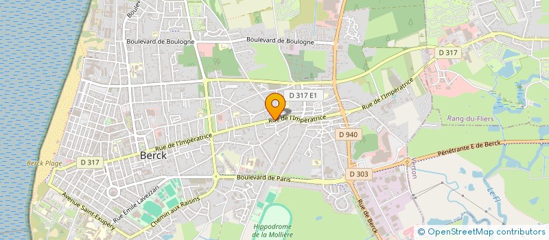 localisation de l'entreprise AUTO ECOLE OSMOSE  BERCK