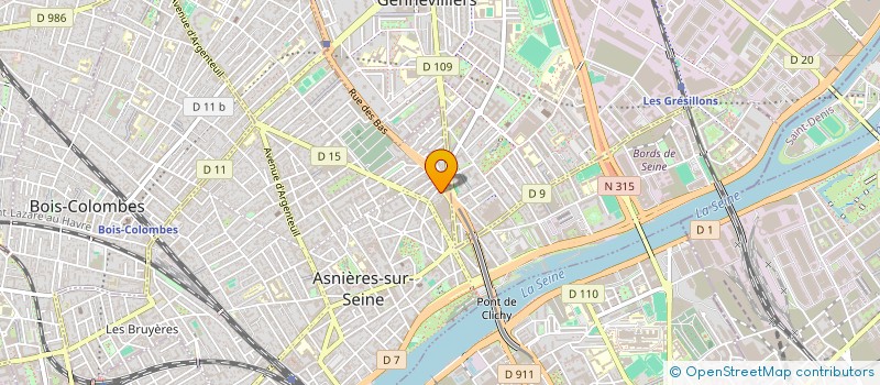 localisation de l'entreprise AUTO-ECOLE PARIS OUEST à ASNIERES-SUR-SEINE