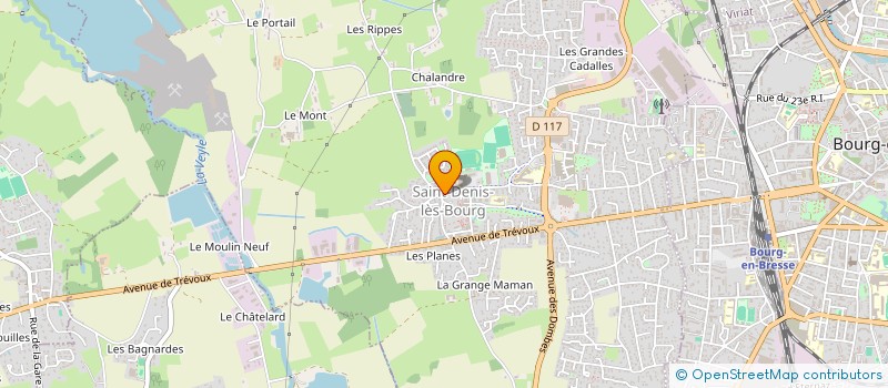 localisation de l'entreprise AUTO ECOLE PATOU BRESSE REVERMONT à SAINT-DENIS-LES-BOURG