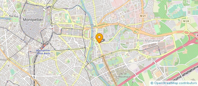 localisation de l'entreprise AUTO ECOLE PERMIS CENTER à MONTPELLIER