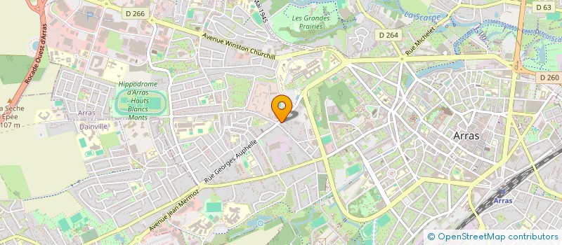 localisation de l'entreprise AUTO ECOLE PLEIN GAZ à ARRAS