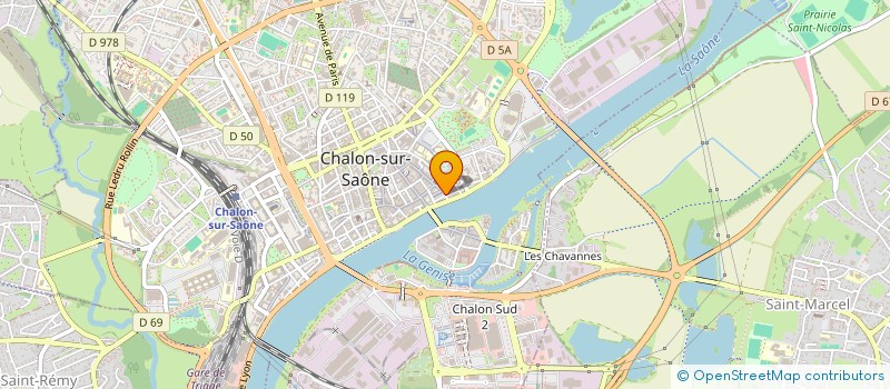 localisation de l'entreprise AUTO ECOLE PONCET à CHALON-SUR-SAONE