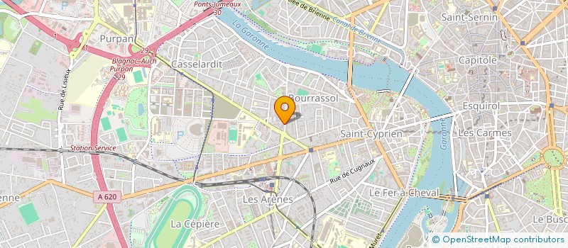 localisation de l'entreprise AUTO ECOLE PRATIC'PERMIS à TOULOUSE