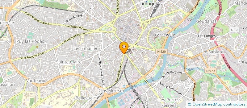 localisation de l'entreprise AUTO-ECOLE RAFFIER à LIMOGES