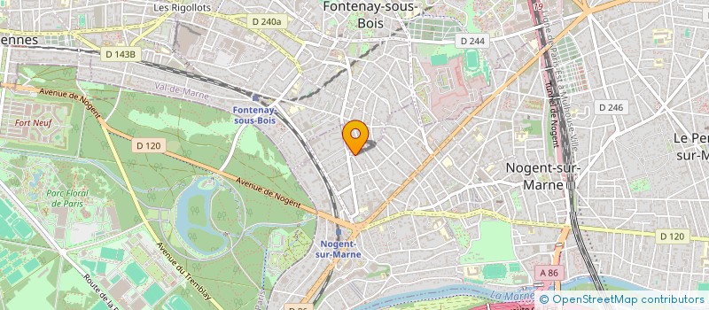 localisation de l'entreprise AUTO ECOLE RALLYE à NOGENT-SUR-MARNE