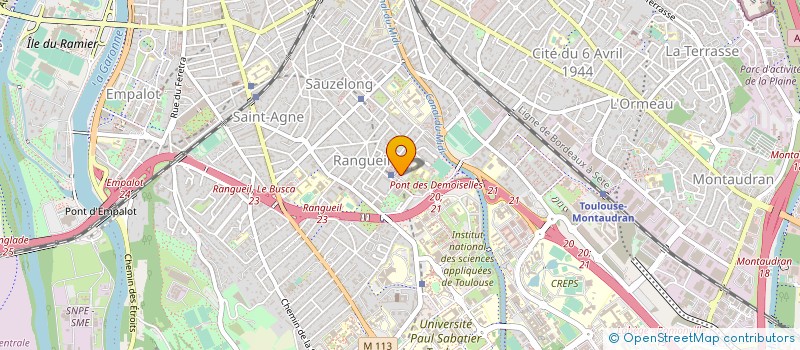 localisation de l'entreprise AUTO ECOLE RANGUEIL à TOULOUSE