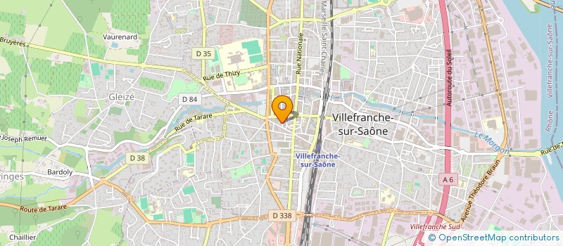 localisation de l'entreprise AUTO ECOLE RJS à VILLEFRANCHE-SUR-SAONE