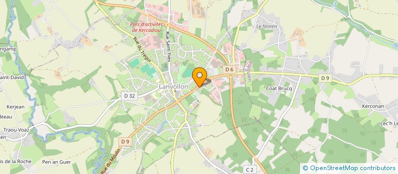 localisation de l'entreprise AUTO ECOLE ROAD ARM'OR  LANVOLLON