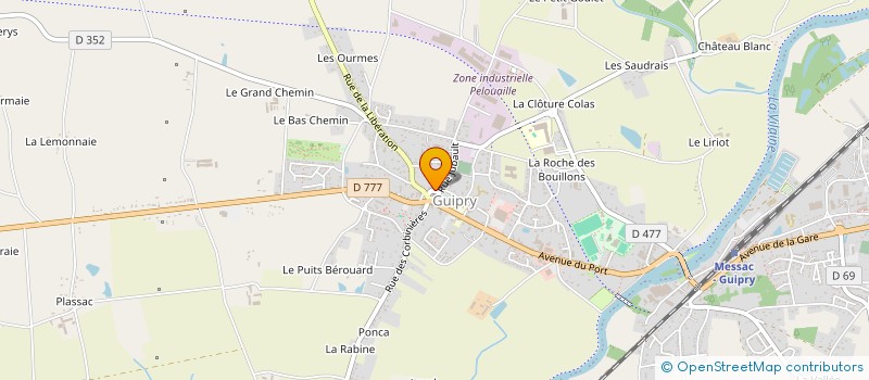 localisation de l'entreprise AUTO-ECOLE RODIER  GUIPRY-MESSAC