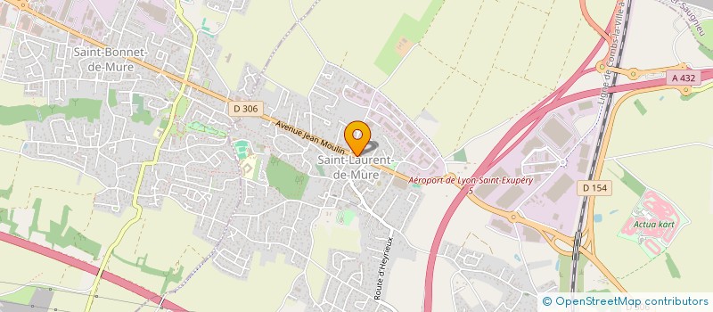 localisation de l'entreprise AUTO ECOLE ROMAIN  SAINT-LAURENT-DE-MURE