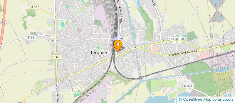 localisation de l'entreprise AUTO ECOLE ROSSIGNOL à TERGNIER
