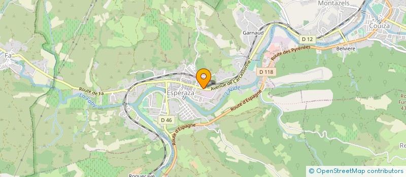 localisation de l'entreprise AUTO ECOLE ROUSSET TOURNIER  ESPERAZA