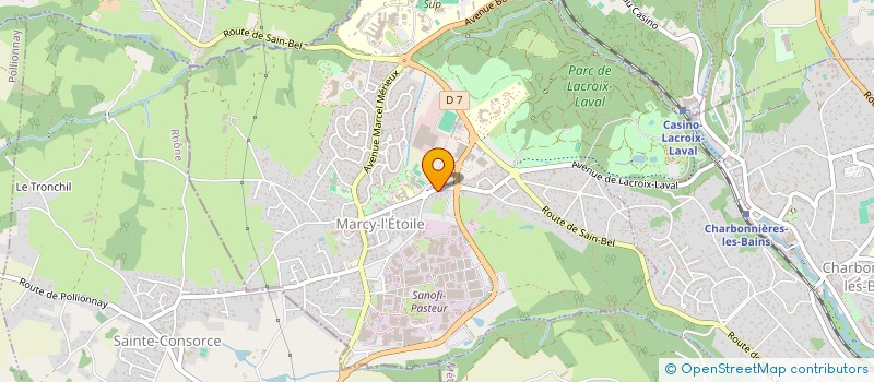 localisation de l'entreprise AUTO ECOLE ROUTE 69  MARCY-L'ETOILE