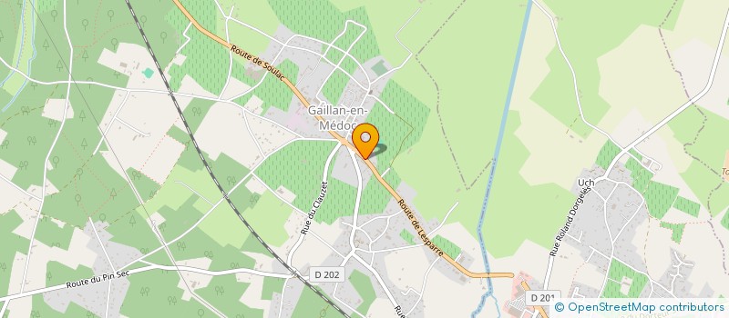 localisation de l'entreprise AUTO ECOLE ROUTIERE DU MEDOC CLERTEAU  GAILLAN-EN-MEDOC