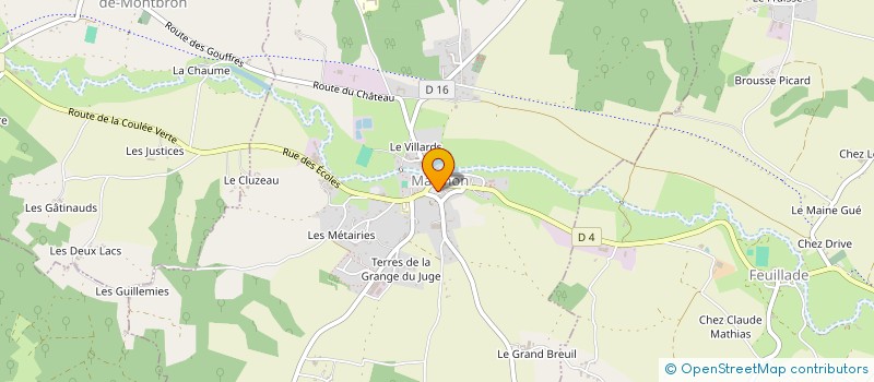 localisation de l'entreprise AUTO ECOLE ROY B. à MARTHON