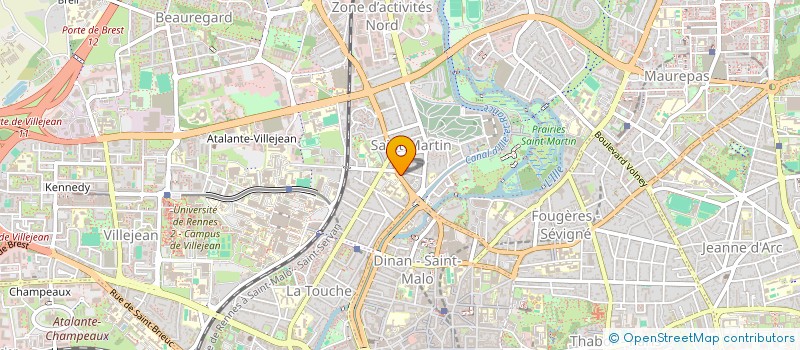 localisation de l'entreprise AUTO ECOLE SAINT MARTIN à RENNES