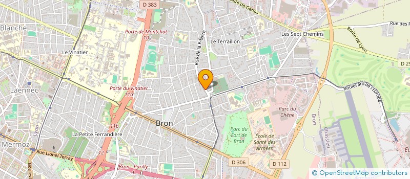 localisation de l'entreprise AUTO ECOLE SAINT-MICHEL  BRON