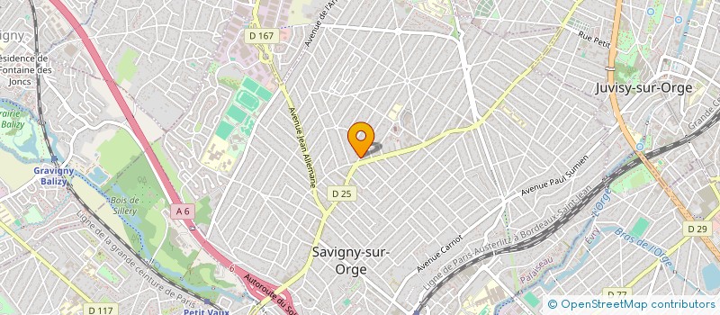 localisation de l'entreprise AUTO ECOLE SAVIGNY à SAVIGNY-SUR-ORGE