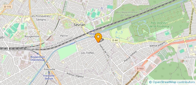 localisation de l'entreprise AUTO ECOLE SEVRAN LES TREFLES à SEVRAN