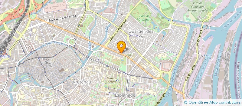 localisation de l'entreprise AUTO ECOLE SIMON à STRASBOURG