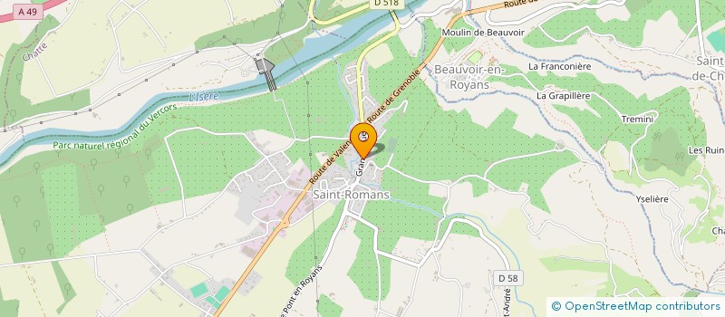 localisation de l'entreprise AUTO ECOLE SKYLINE  SAINT-ROMANS