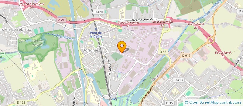 localisation de l'entreprise AUTO ECOLE SOCIALE ARTOIS DOUAISIS  DOUAI