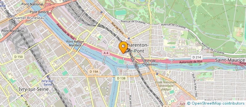 localisation de l'entreprise AUTO-ECOLE SOLIDAIRE 2.0 (AES2.0)  CHARENTON-LE-PONT