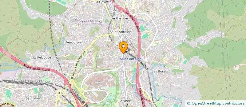 localisation de l'entreprise AUTO ECOLE ST ANTOINE à MARSEILLE