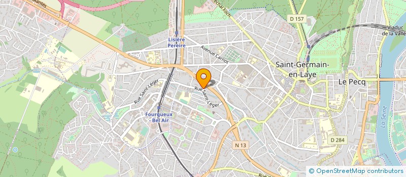 localisation de l'entreprise AUTO-ECOLE ST-LEGER SARL à SAINT-GERMAIN-EN-LAYE
