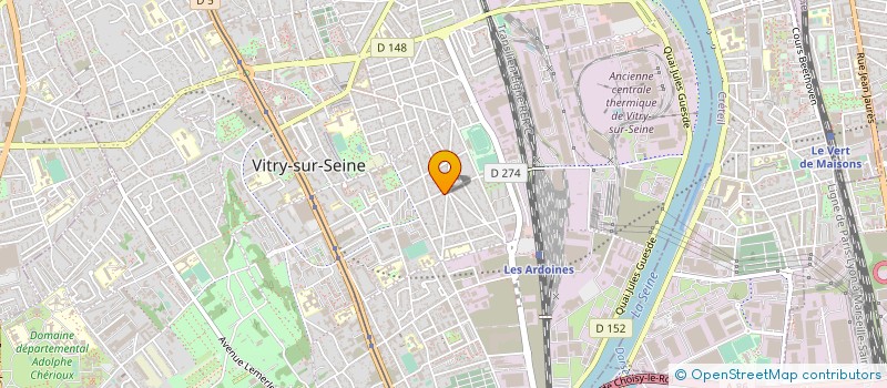 localisation de l'entreprise AUTO ECOLE START'R CONDUITE à VITRY-SUR-SEINE