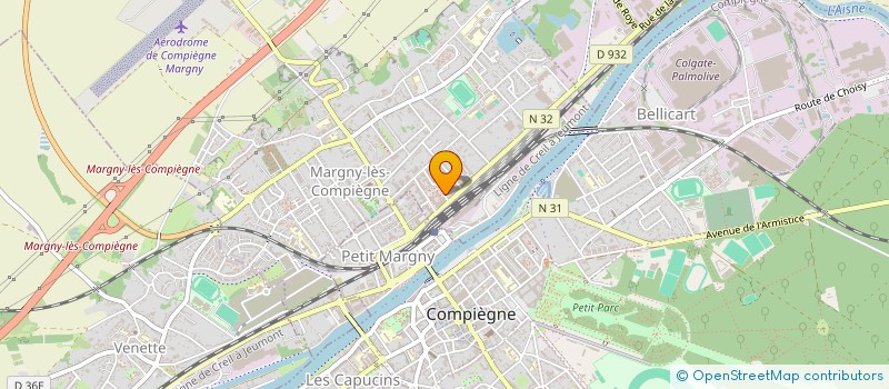 localisation de l'entreprise AUTO-ECOLE STOP CONDUITE  MARGNY-LES-COMPIEGNE