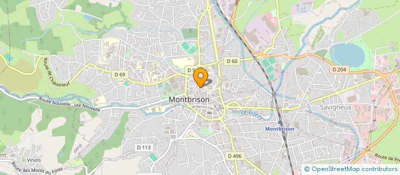 localisation de l'entreprise AUTO ECOLE STOP & MOULIN  MONTBRISON