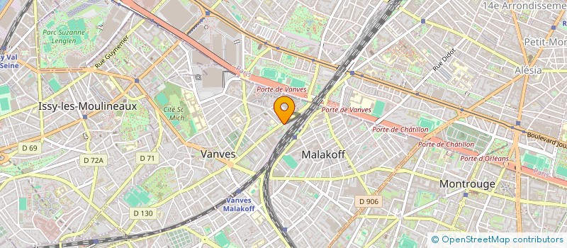 localisation de l'entreprise AUTO-ECOLE TALBOT à VANVES