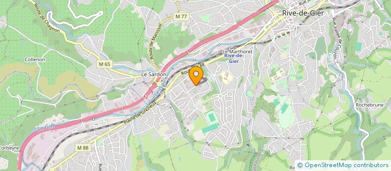 localisation de l'entreprise AUTO ECOLE TERRAT  RIVE-DE-GIER